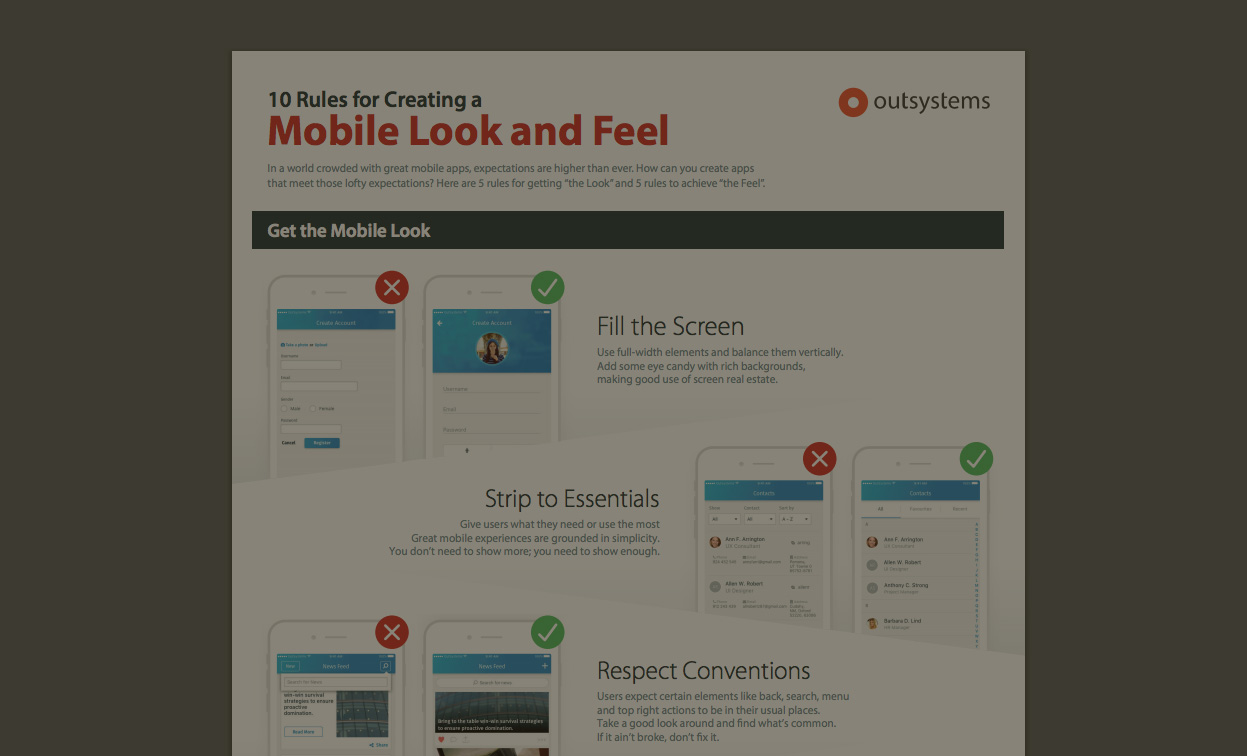 10 Rules for Creating a Mobile Look and Feel